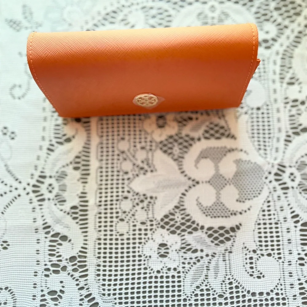Tory Burch sunglasses or eyeglasses case.